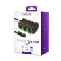 Rozdzielacz gniazda zapal 3 gn+4xUSB+kabel Forever CSS-05 czarny